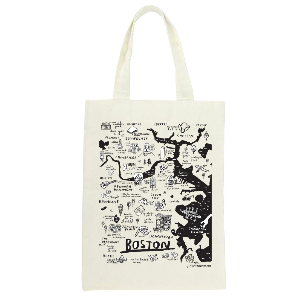 Boston Map Tote