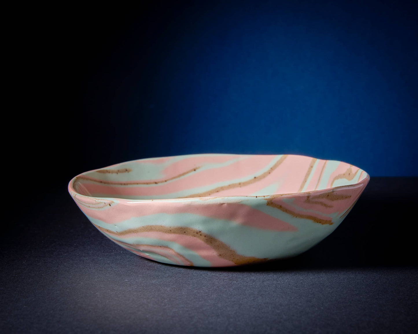 Desert Rose Marbled Bowls