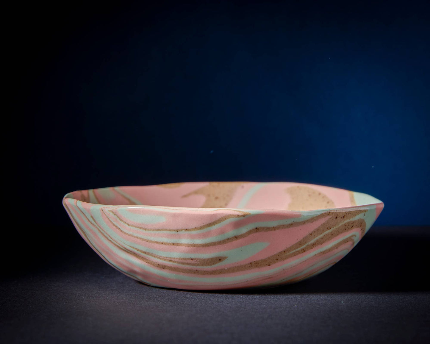 Desert Rose Marbled Bowls