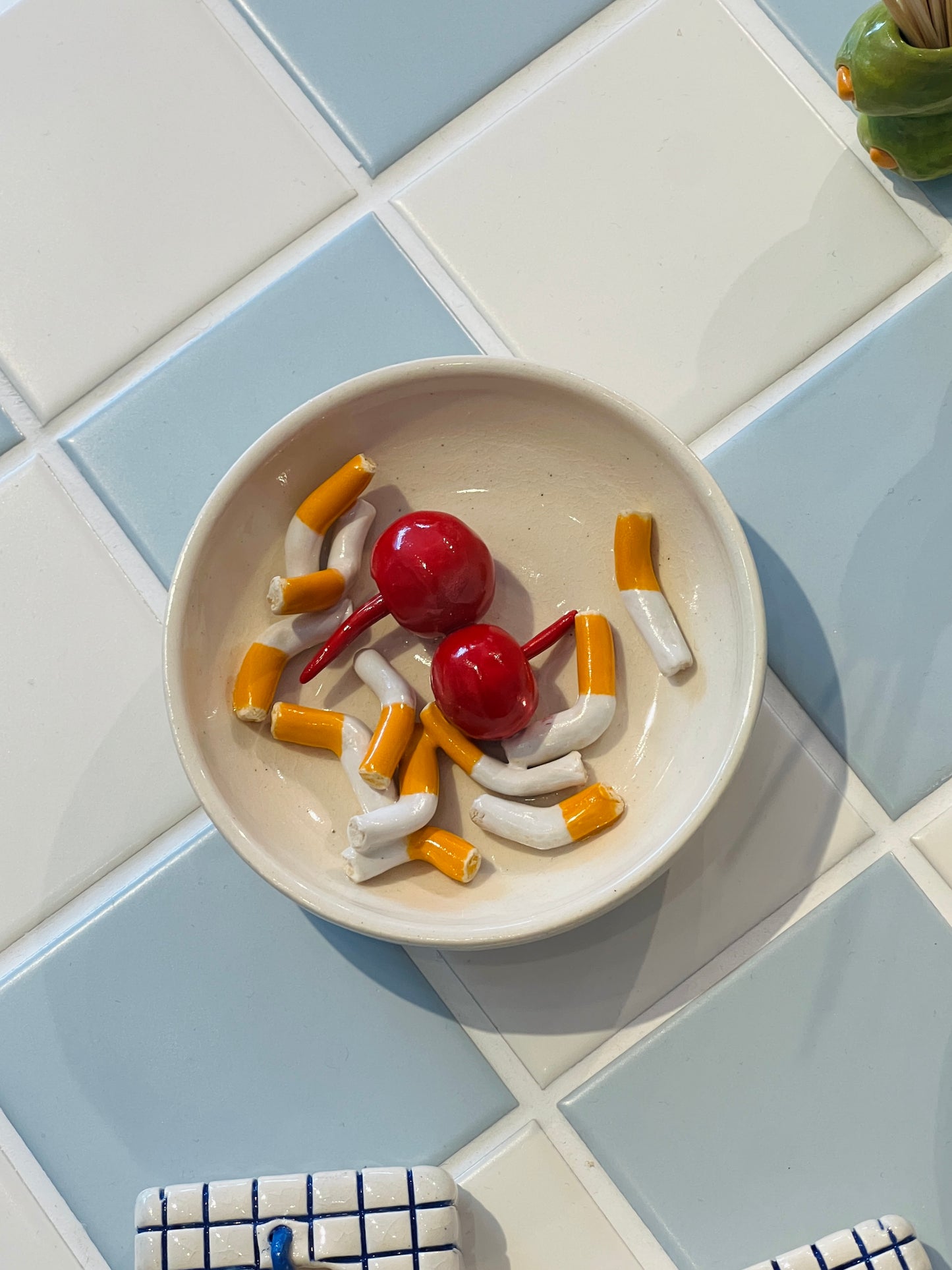 Miss Cherries and Cigarettes Ashtray