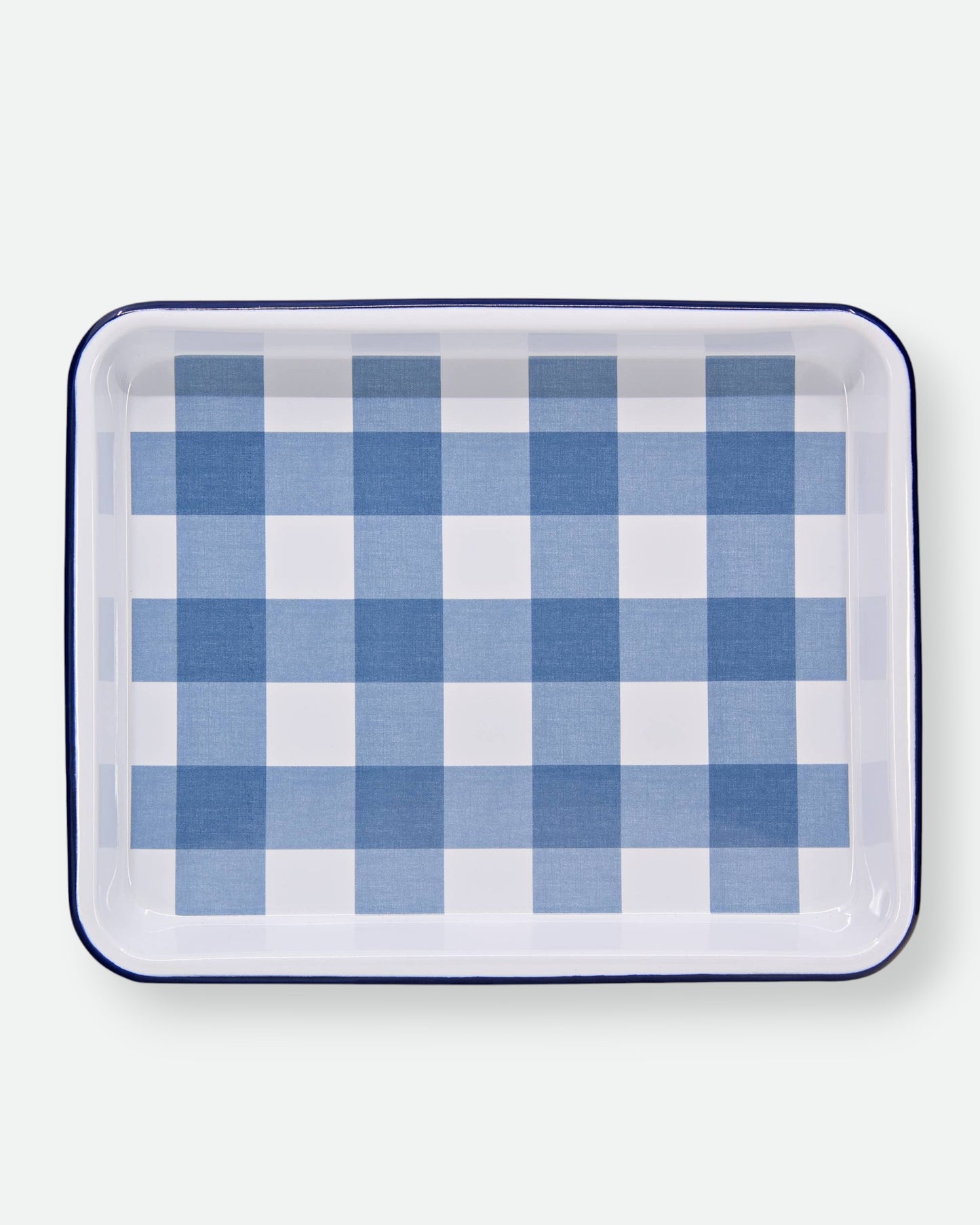 Max Humphrey x CCH Gingham Enamelware Small Rectangle Tray