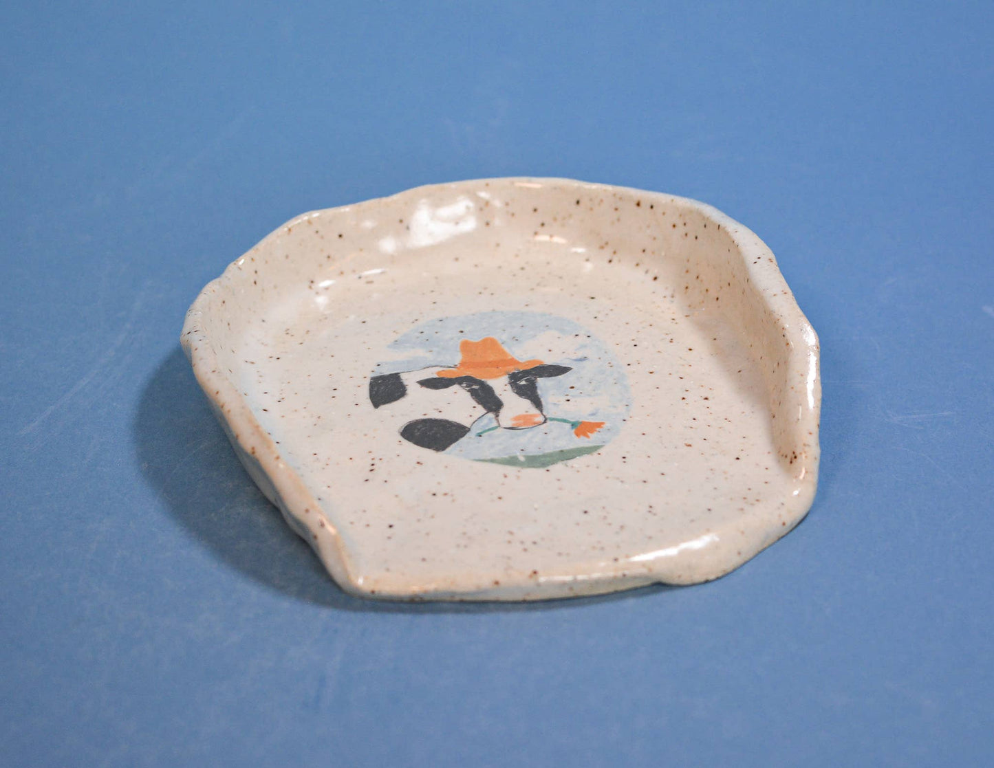 "Beatrice the Cow" Ceramic Stoneware Kitchen Spoon Rest