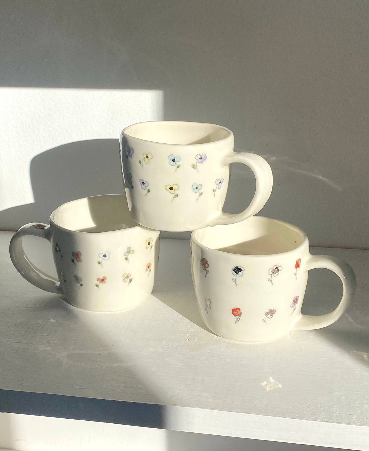 Handmade Floral Mug