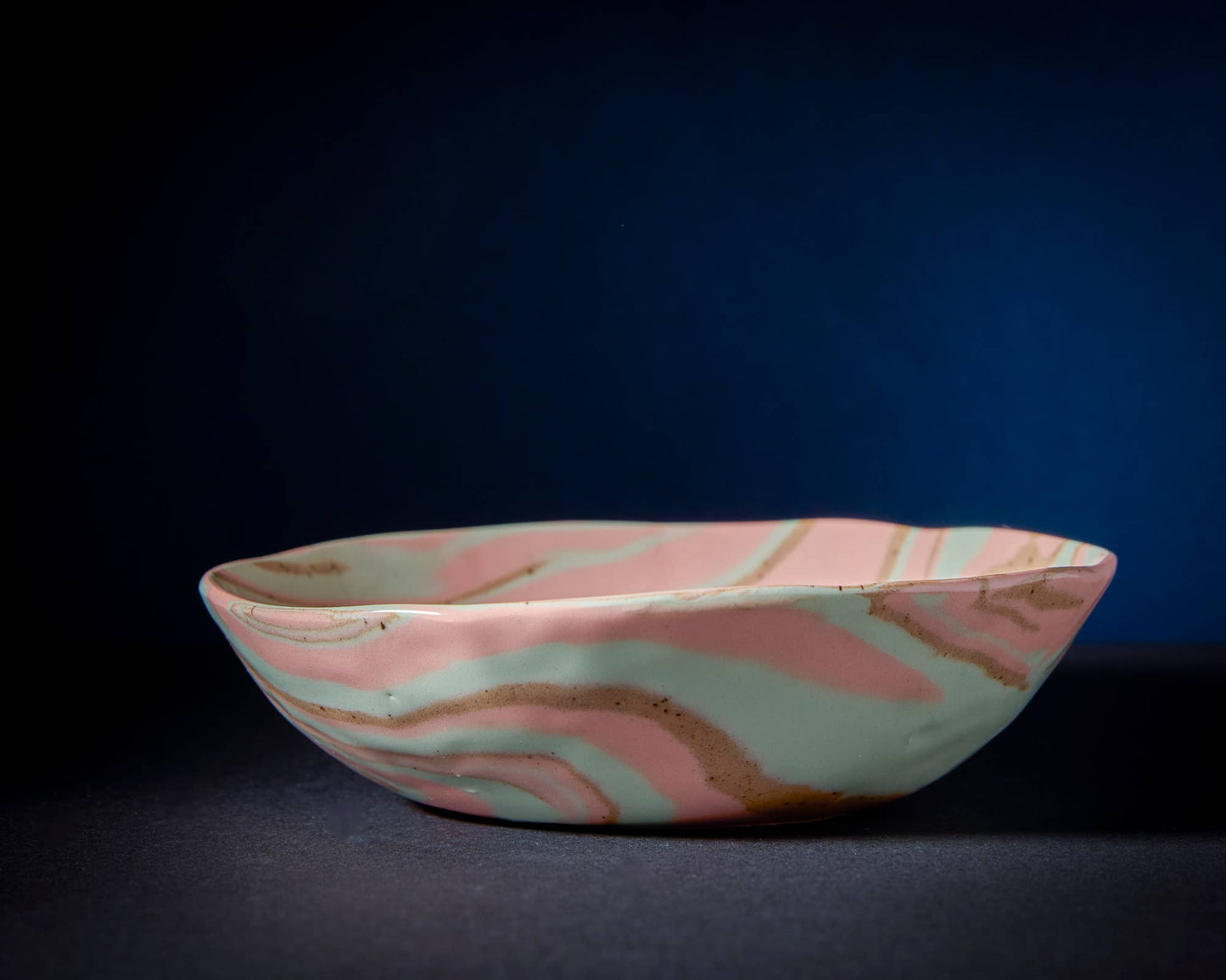 Desert Rose Marbled Bowls