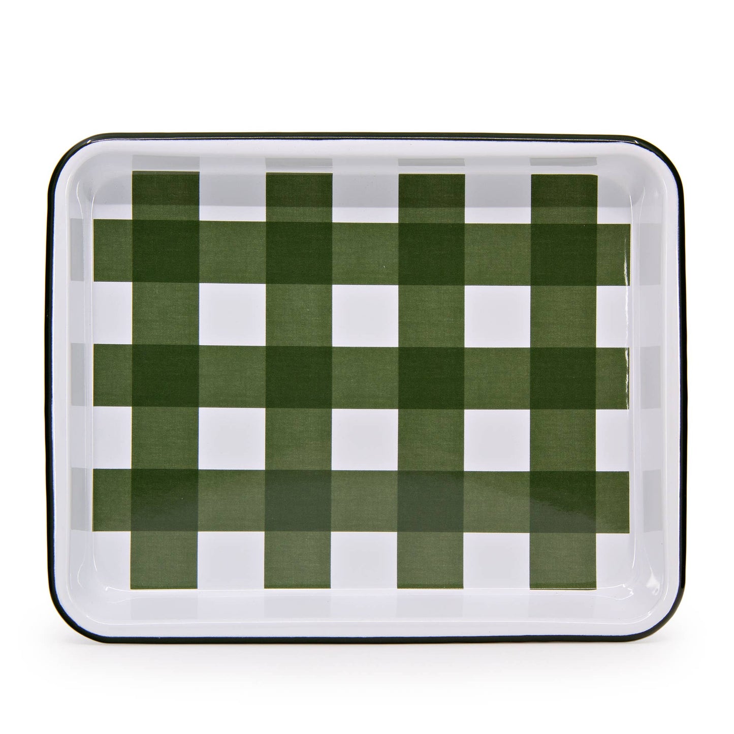 Max Humphrey x CCH Gingham Enamelware Small Rectangle Tray