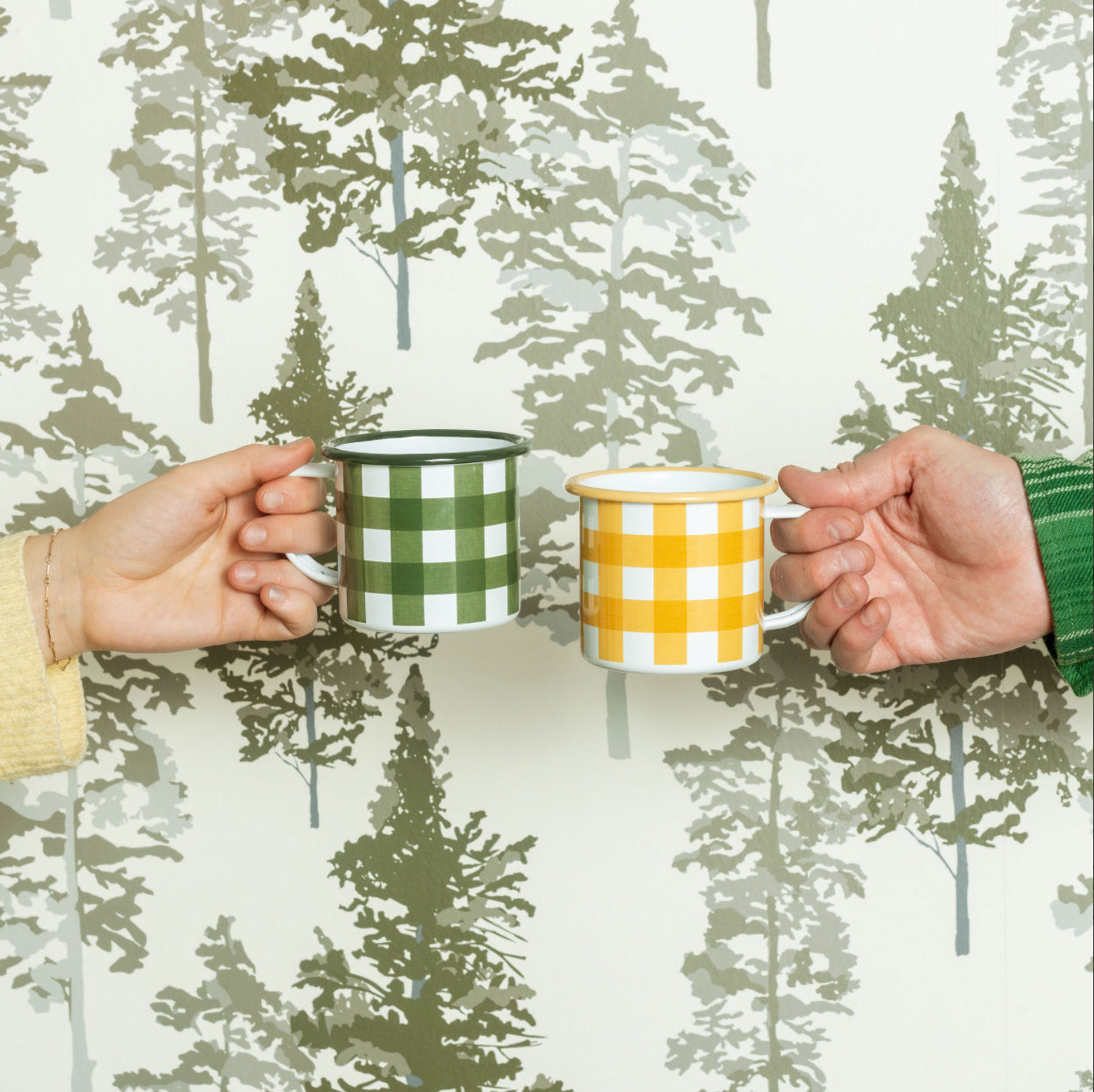 Max Humphrey x CCH Gingham Enamelware 12 oz Mug