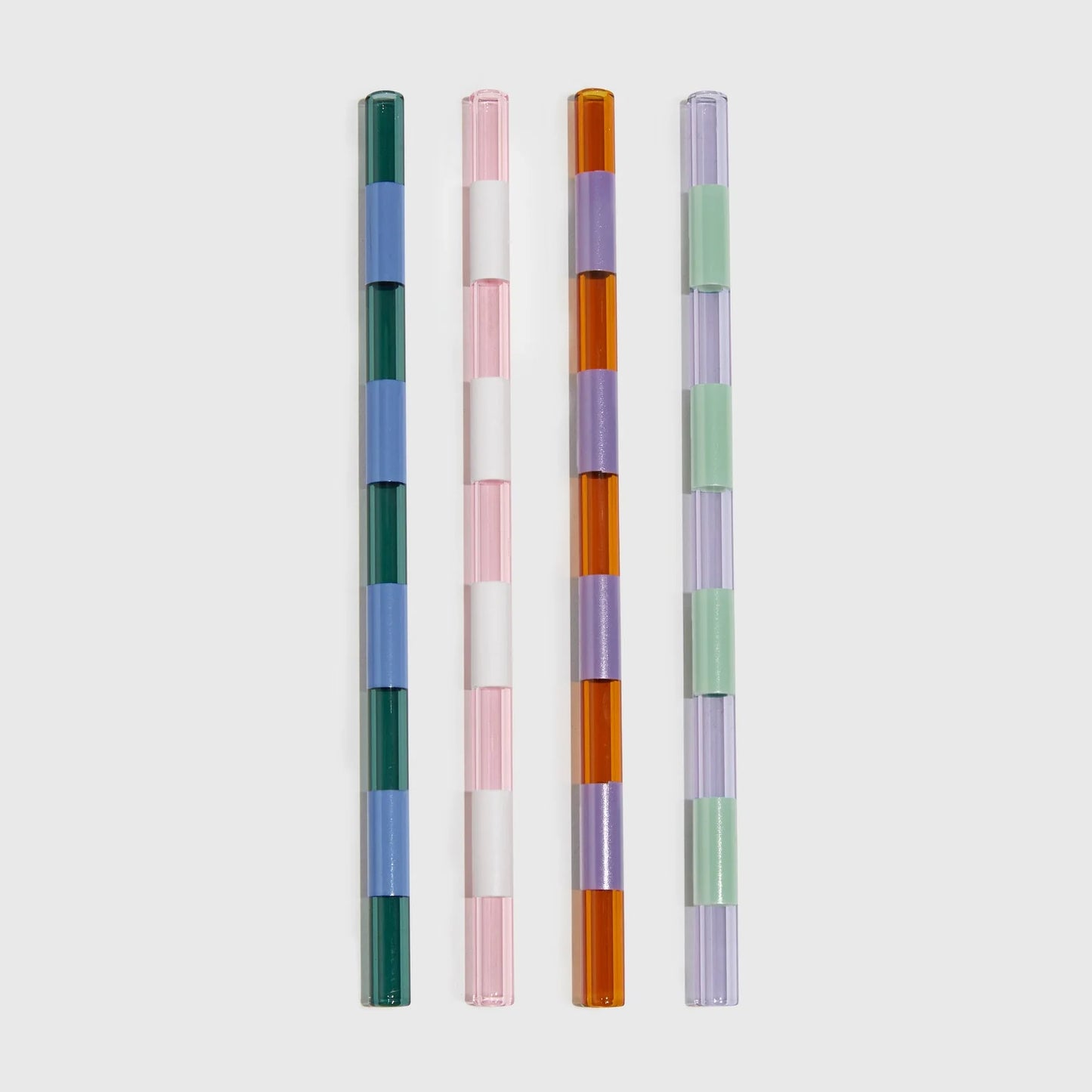 Two Tones Straws, set of 4