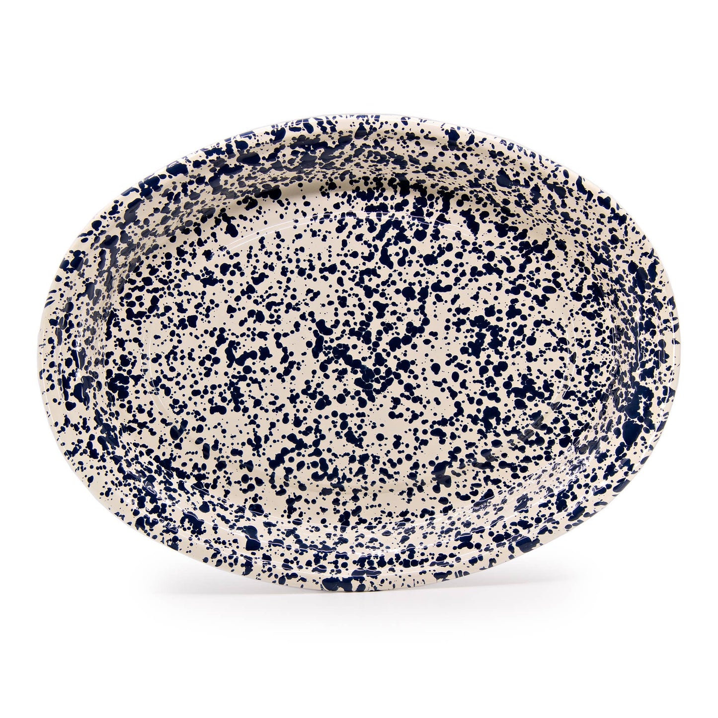 Splatter Enamelware Oval Platter (Color Variants)