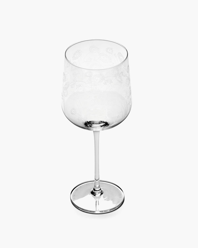 Marni Midnight Flowers Large Wine Glass