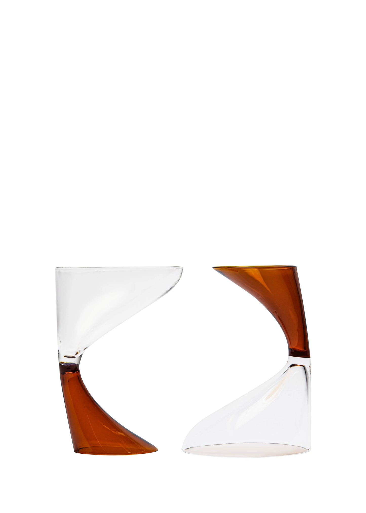 Set of 2 Arch Cocktail Glass Blue