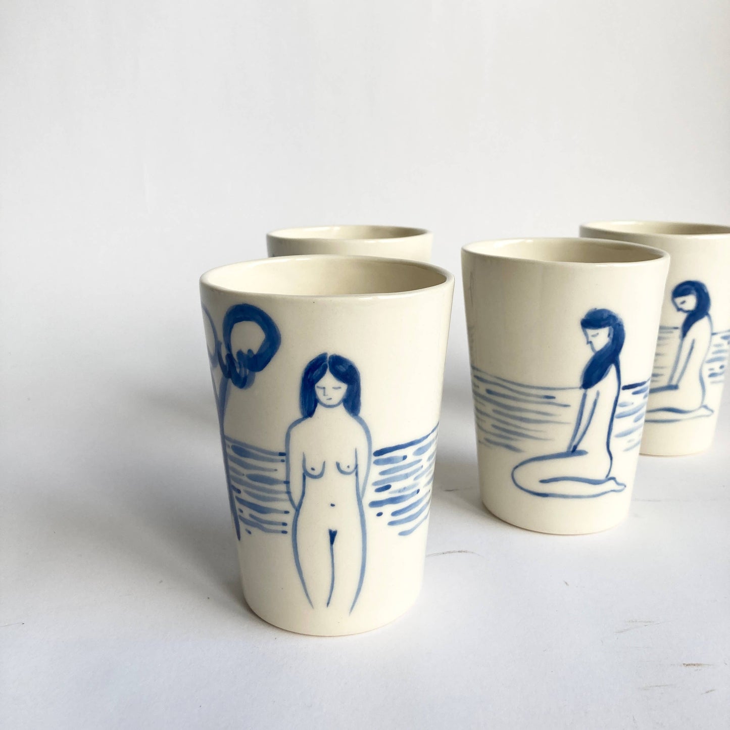 Hand painted MATISSE Ceramic Cup: Female