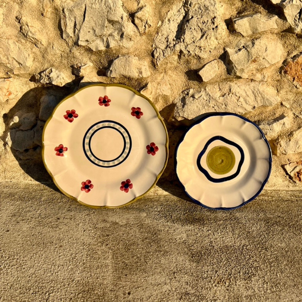 Olive Plate - Handmade & Hand Painted on the Amalfi