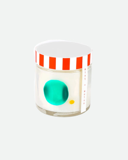 Mint + Melon Hand-painted Glass Candle