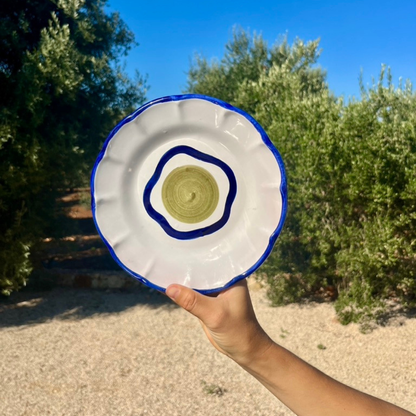 Olive Plate - Handmade & Hand Painted on the Amalfi