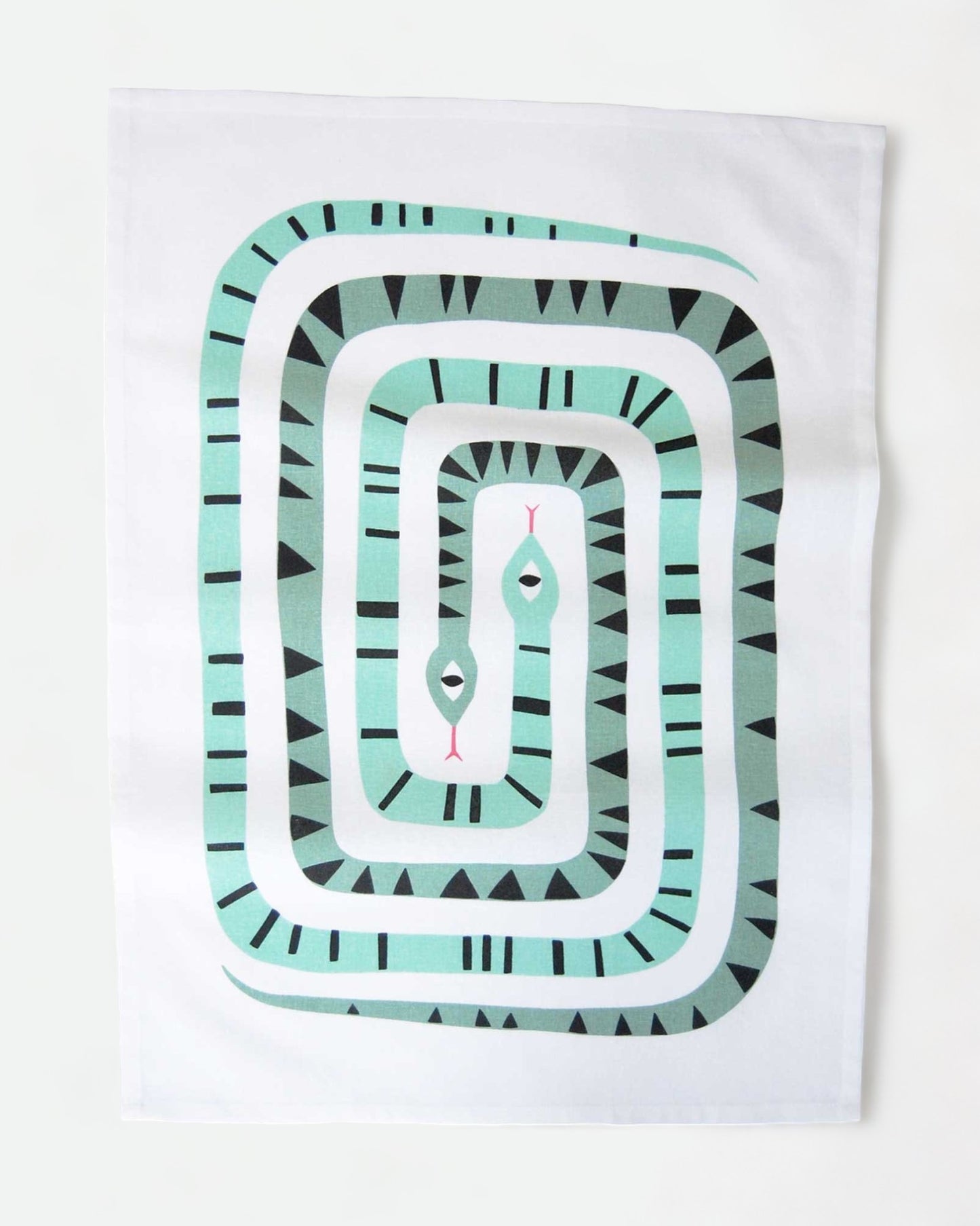 Twin Snake Tea Towel