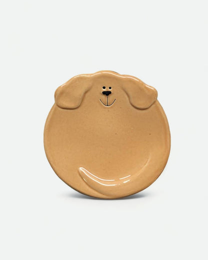 5" Ceramic Dog Dish : Solid