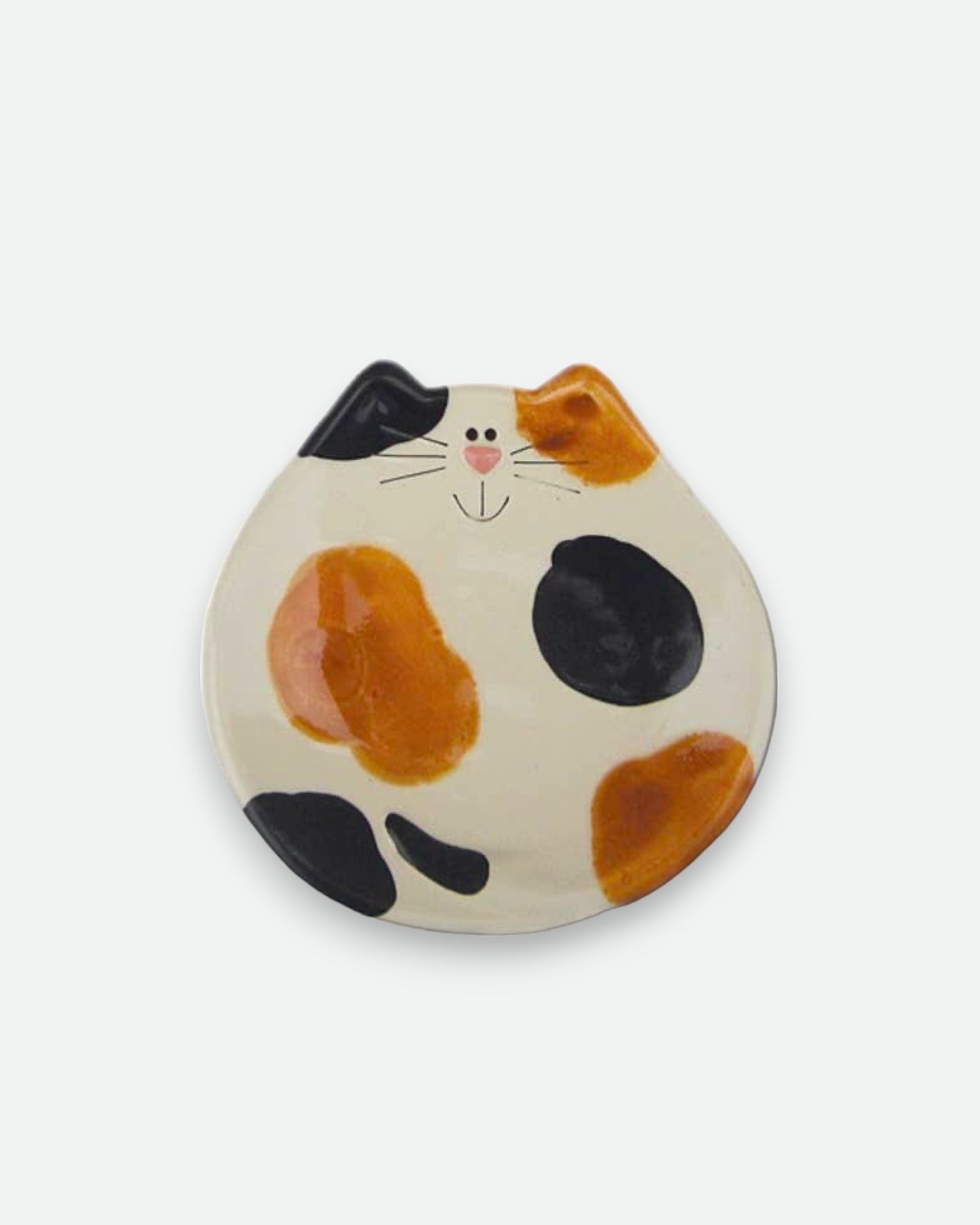 5" Ceramic Cat Dish: Spots