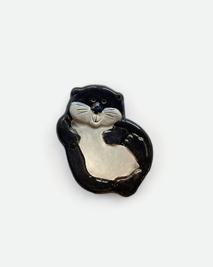 Mini Ceramic Otter Dish