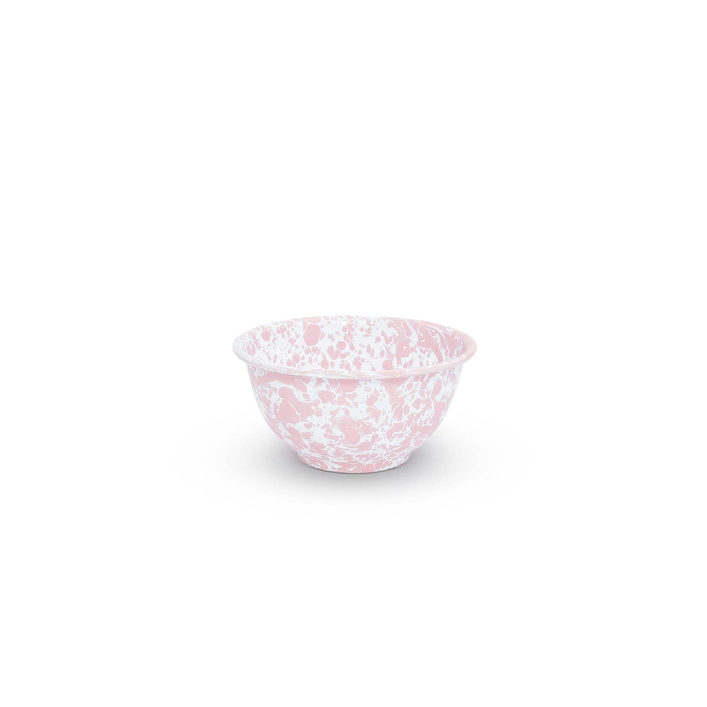 Pink Splatter Enamelware Small Bowl