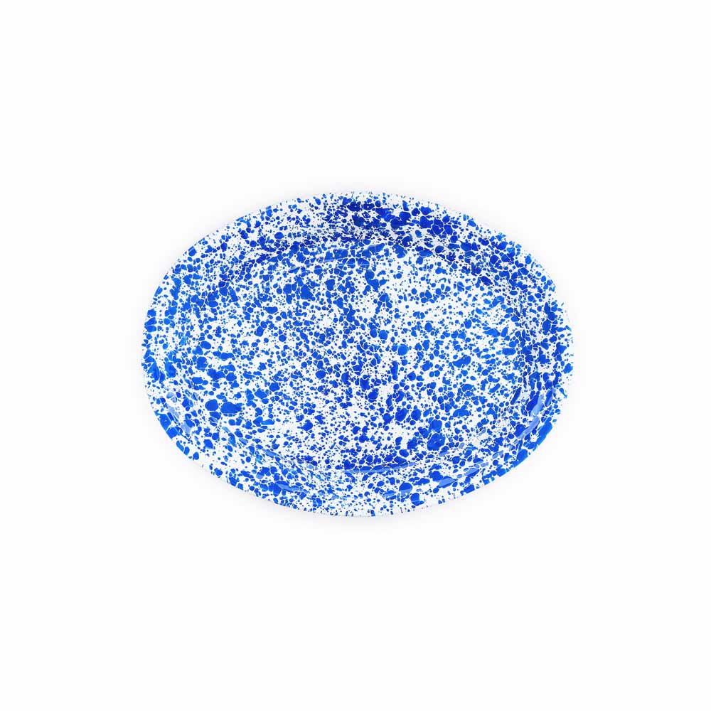 Splatter Enamelware Oval Platter (Color Variants)