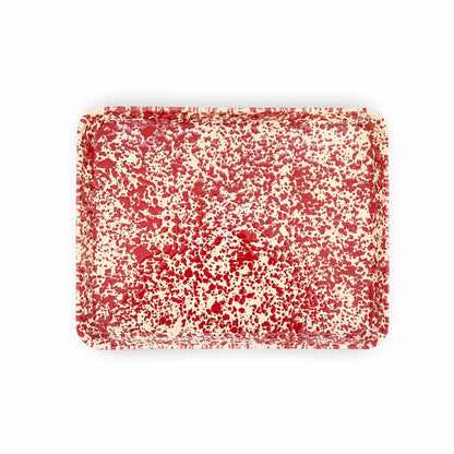 Splatter Enamelware Large Rectangle/Jelly Roll Tray