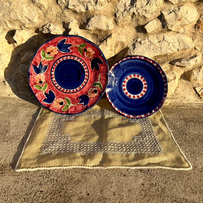 Azura Salad Plate - Handmade & Hand Painted on the Amalfi