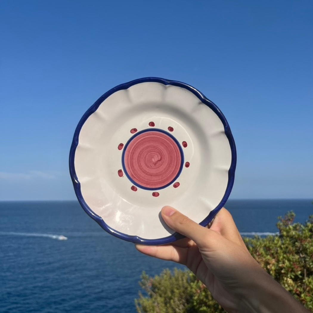 Sienna Plate - Handmade & Hand Painted on the Amalfi