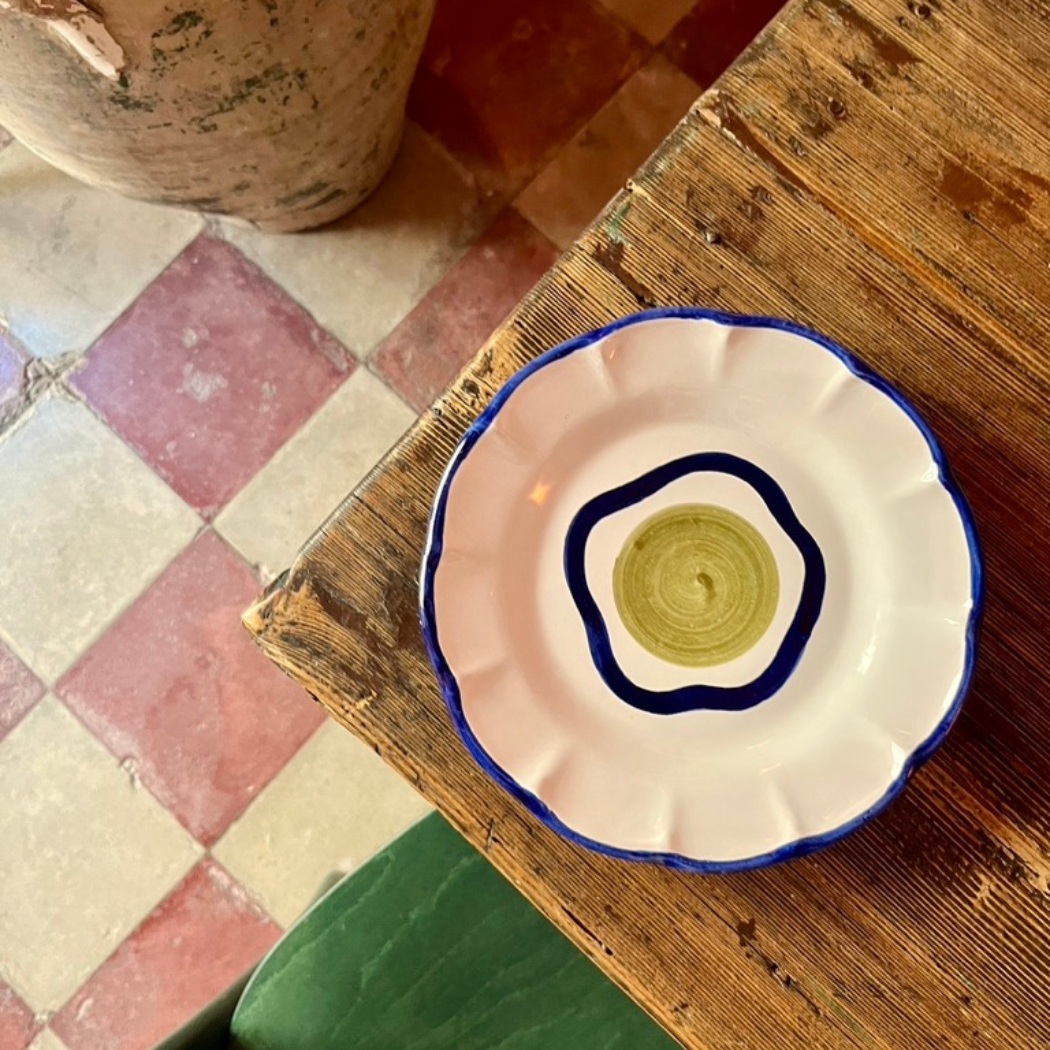 Olive Plate - Handmade & Hand Painted on the Amalfi