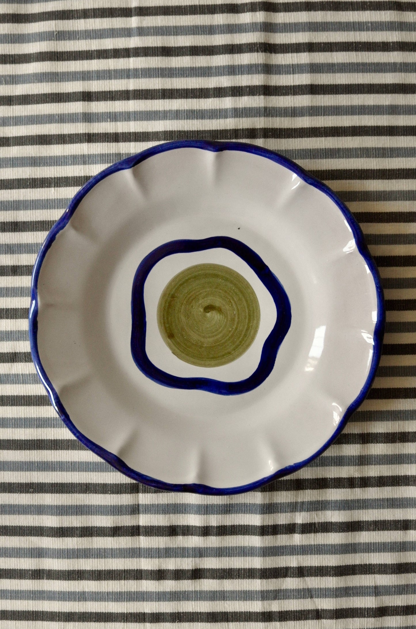 Olive Plate - Handmade & Hand Painted on the Amalfi