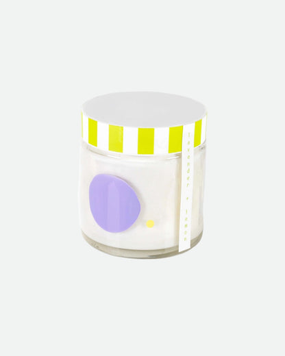 Lavender + Lemon Hand-painted Glass Candle