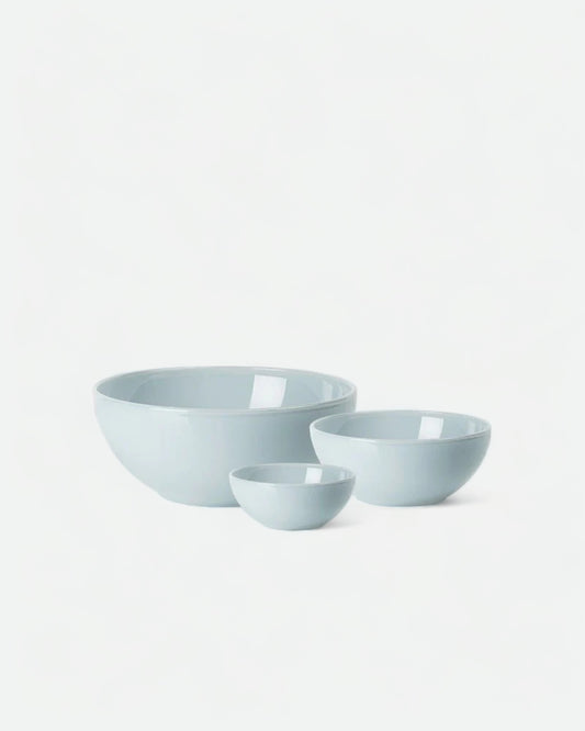 Milk Glass Bowl - Blue Fog