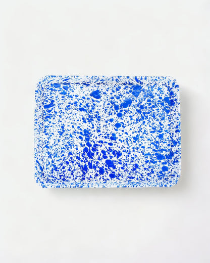 Splatter Enamelware Large Rectangle/Jelly Roll Tray