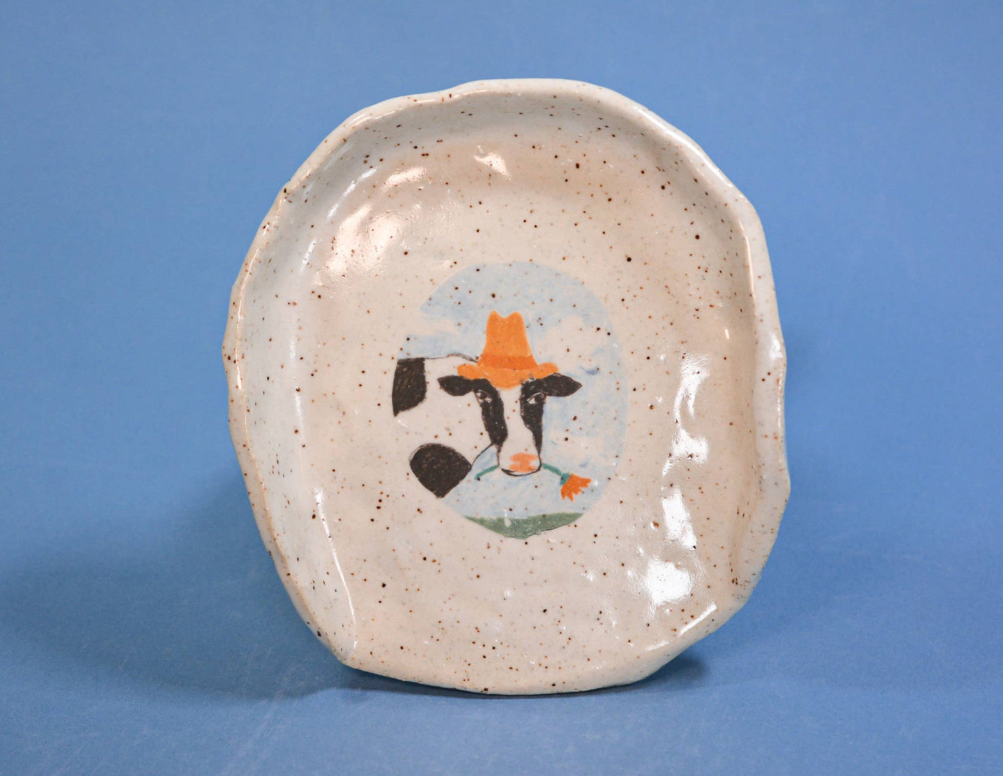"Beatrice the Cow" Ceramic Stoneware Kitchen Spoon Rest