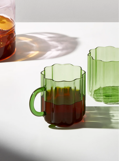 Flower Glass Mug