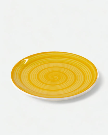 Spirale Yellow Lunch Plate