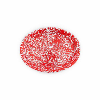 Splatter Enamelware Oval Platter (Color Variants)