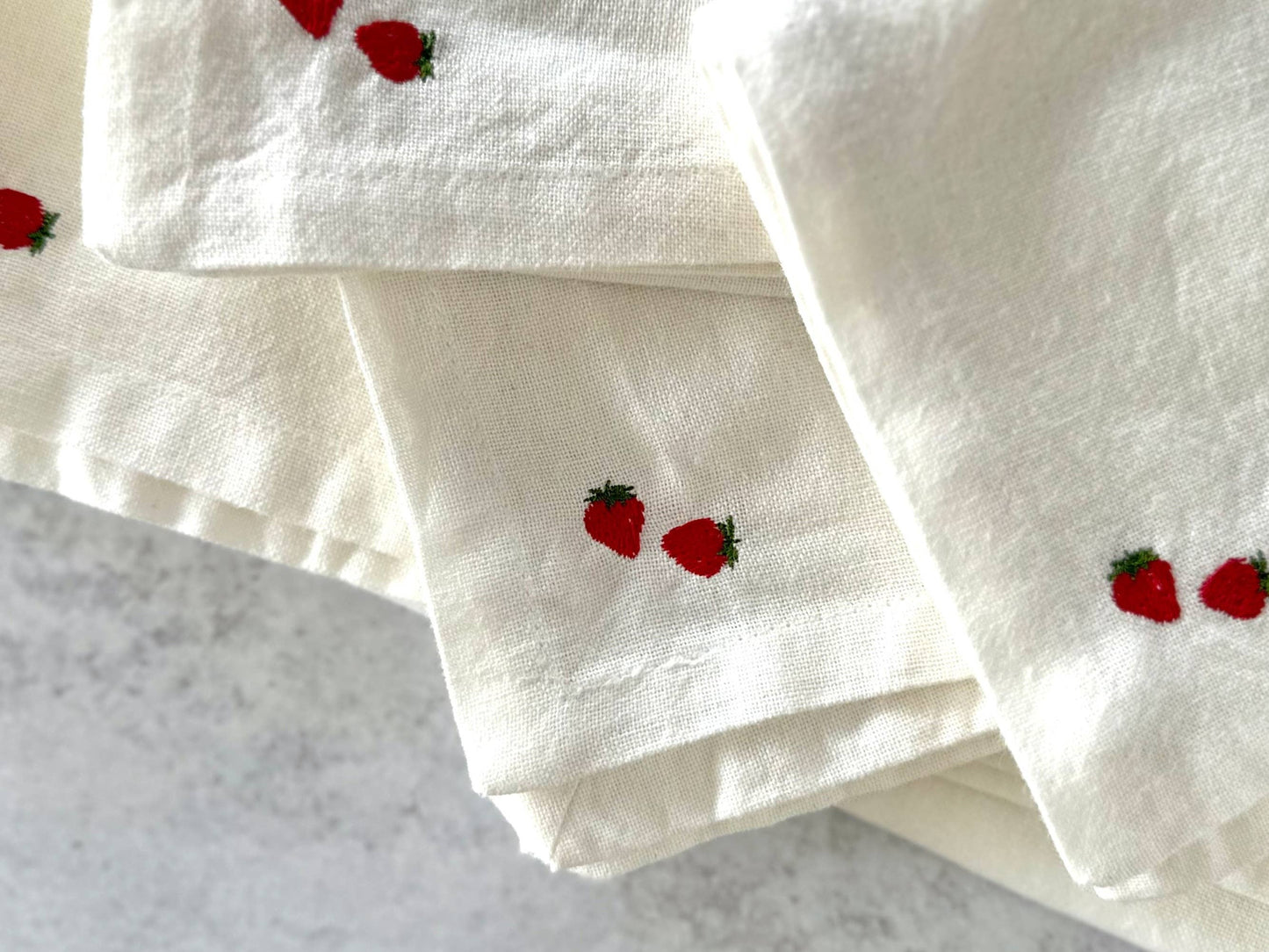 Tiny Strawberry Cloth Napkin