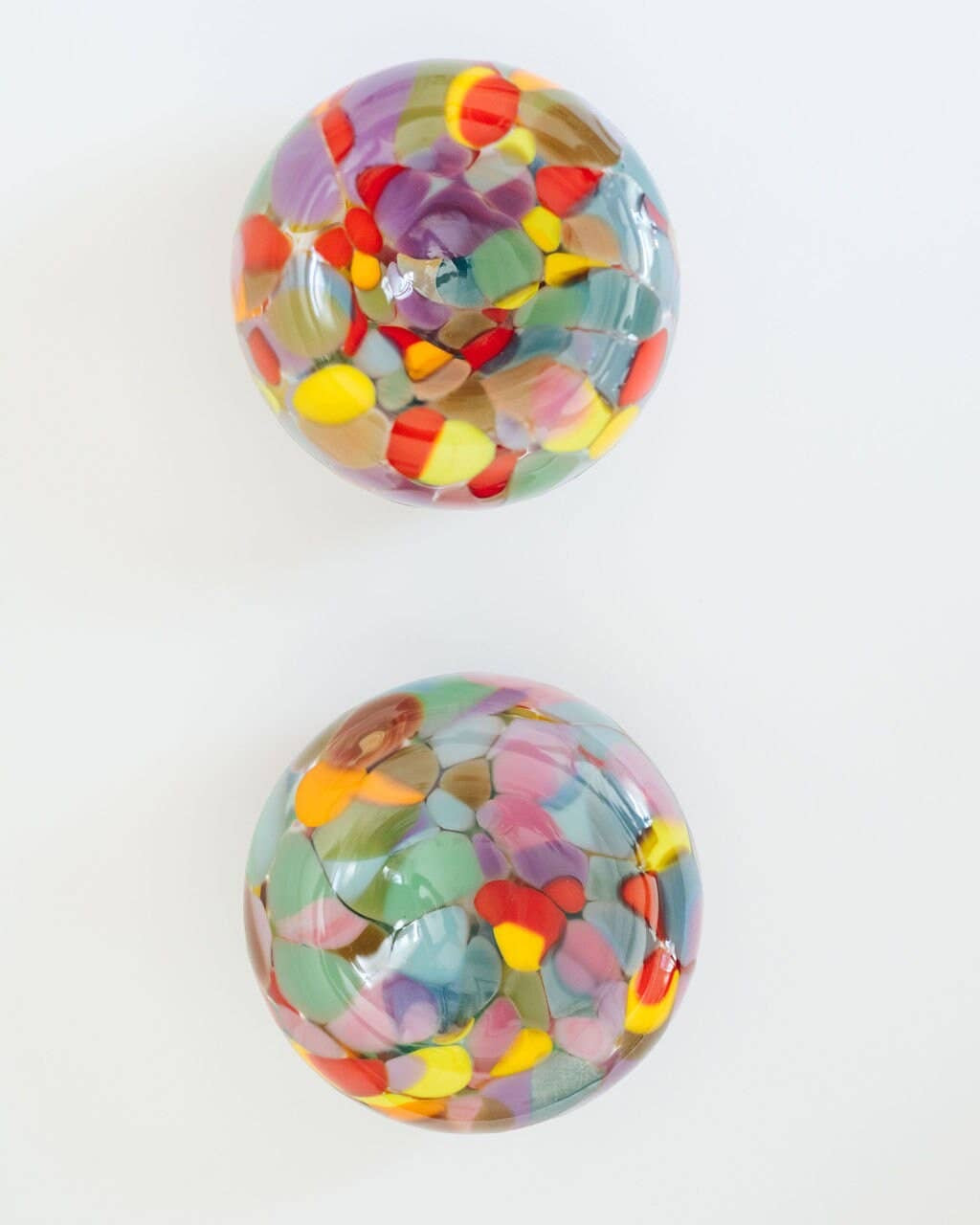 Glass Blown Multi-Color Nest Bowl