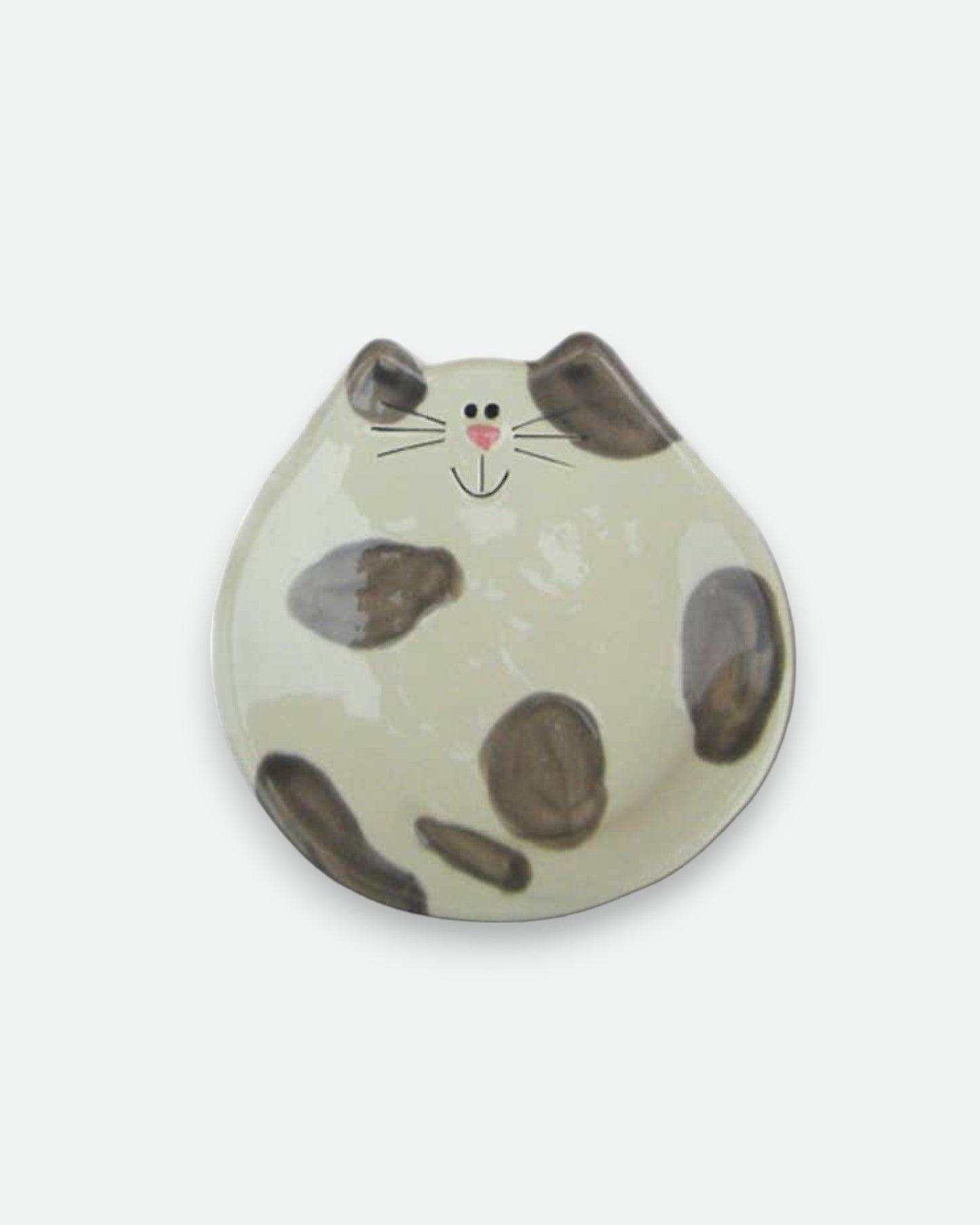 5" Ceramic Cat Dish: Spots