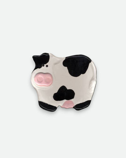 Mini Ceramic Cow Dish