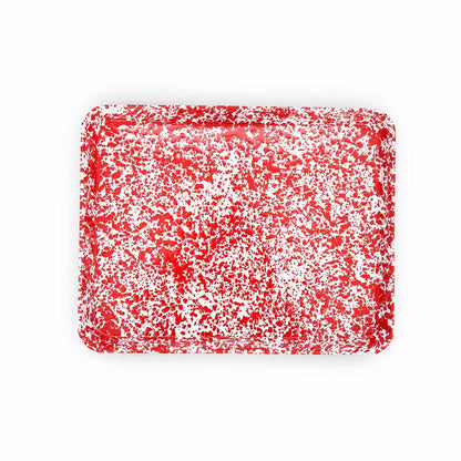 Splatter Enamelware Large Rectangle/Jelly Roll Tray