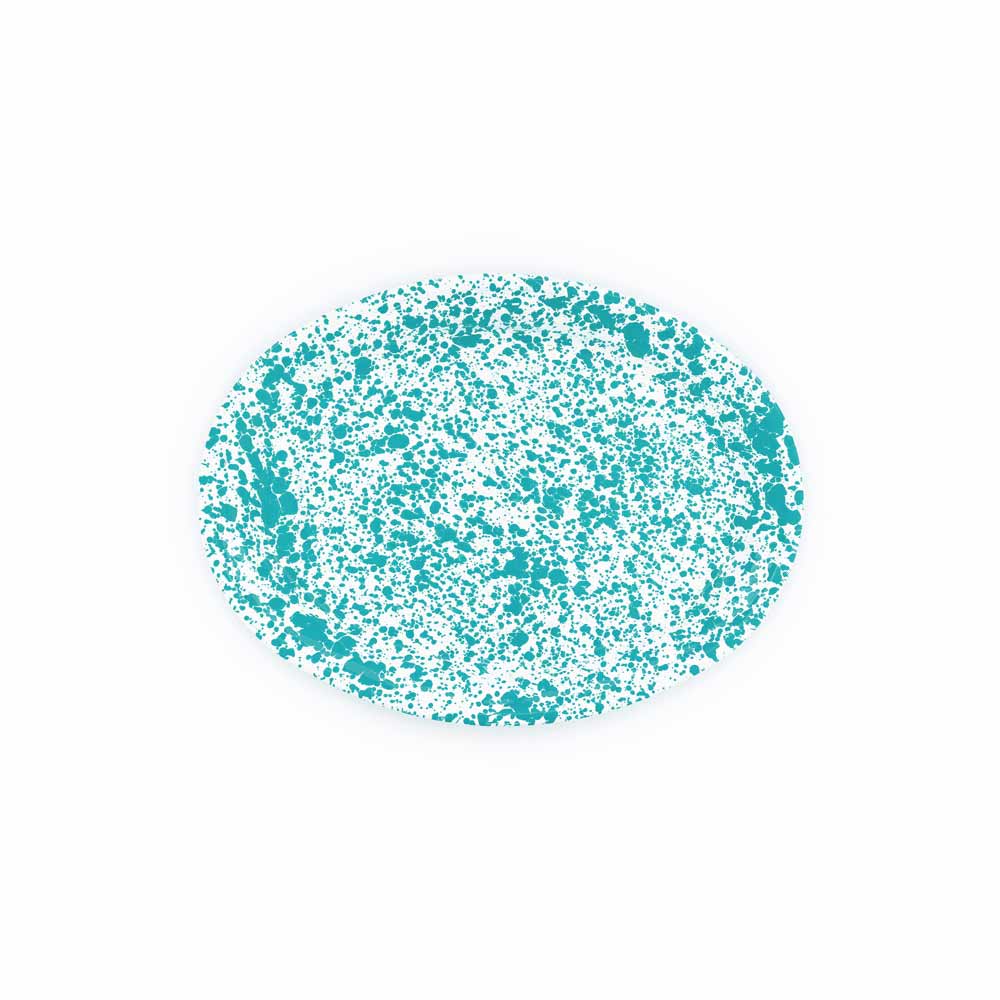 Splatter Enamelware Oval Platter (Color Variants)