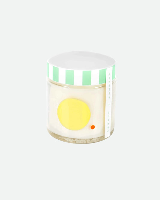 Vanilla + Orange Hand-painted Glass Candle