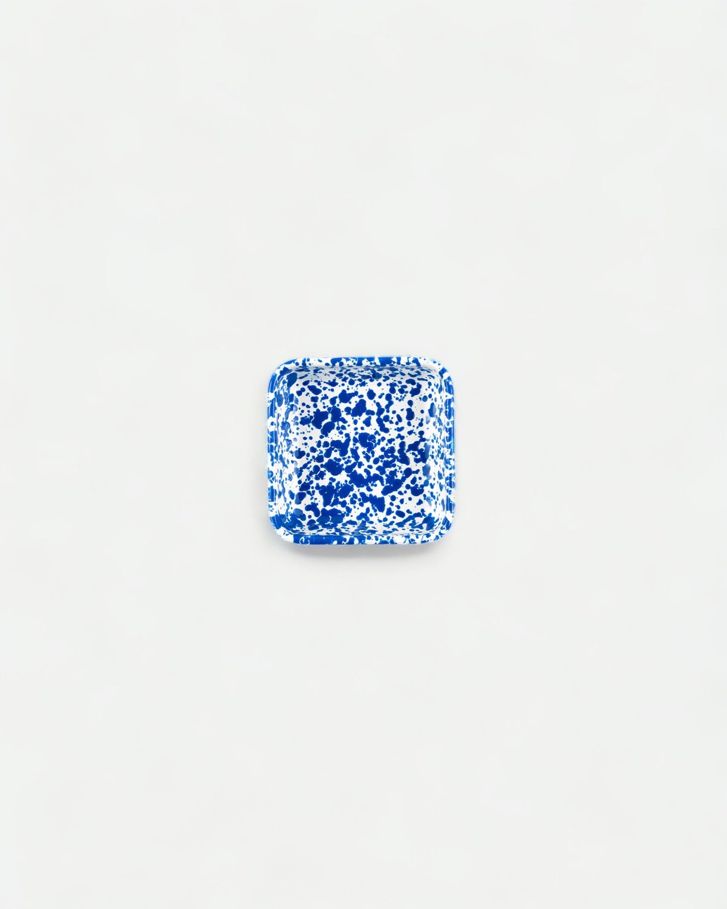 Splatter Enamelware Small Square Dish (Color Variants)