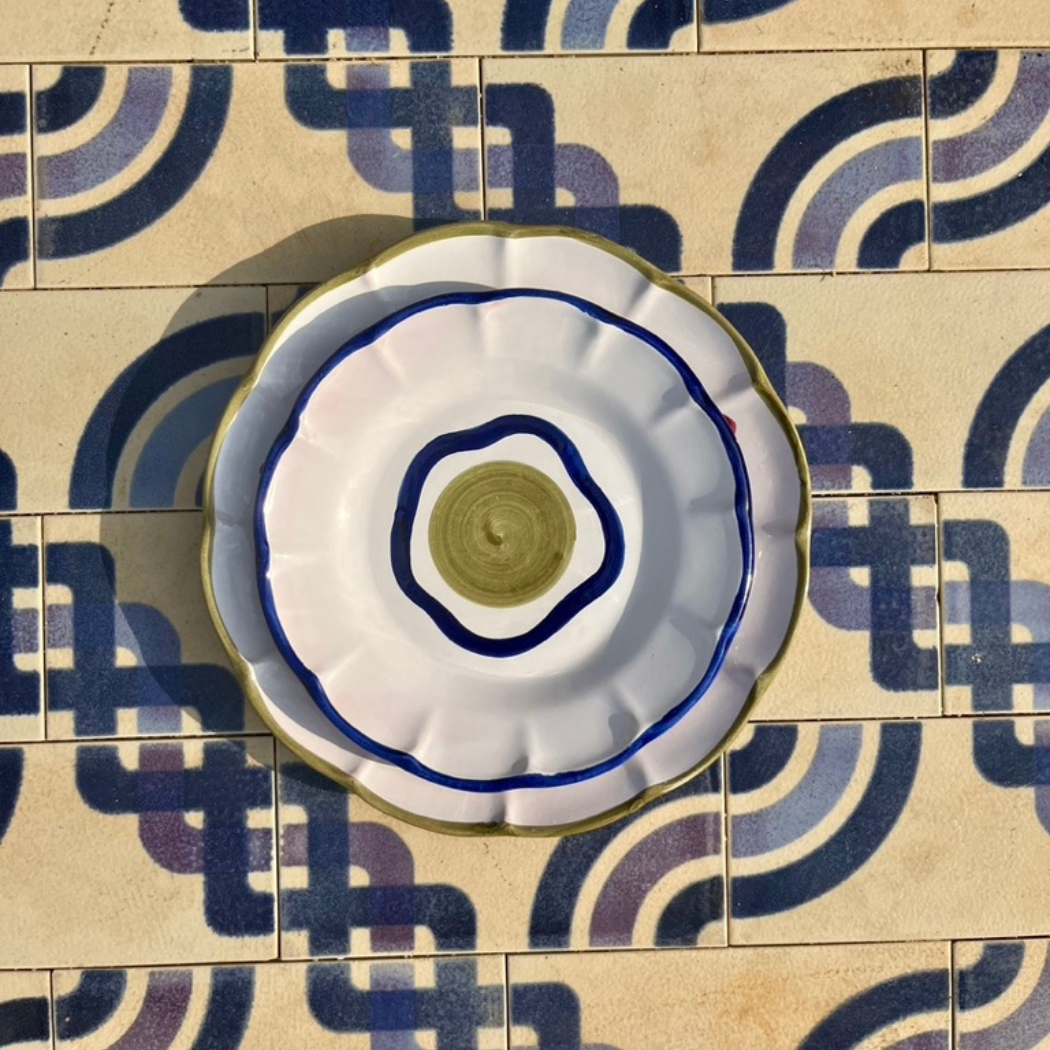 Olive Plate - Handmade & Hand Painted on the Amalfi