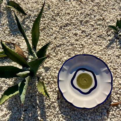 Olive Plate - Handmade & Hand Painted on the Amalfi