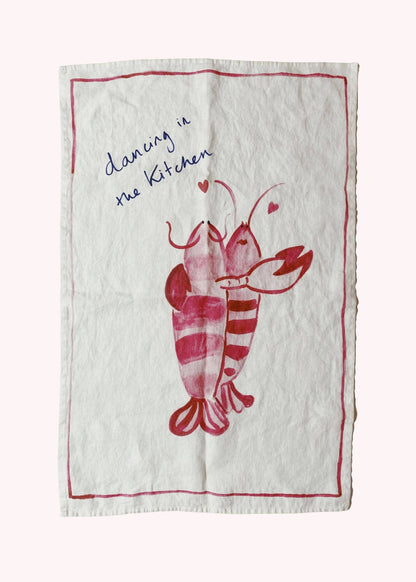 Kitchen Dancing - Linen Tea Towel