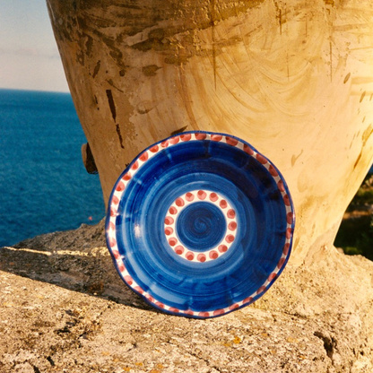 Azura Salad Plate - Handmade & Hand Painted on the Amalfi