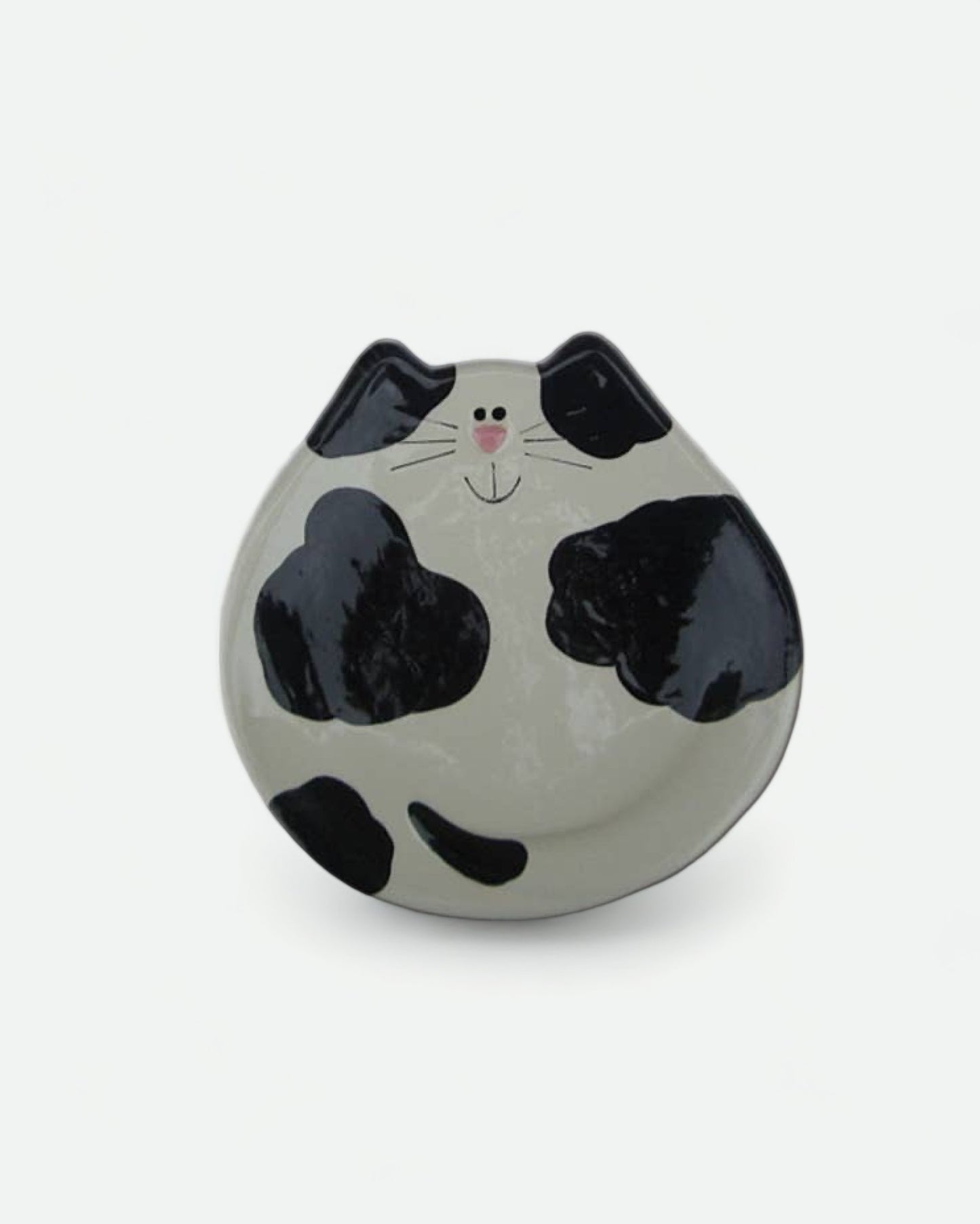 5" Ceramic Cat Dish: Spots