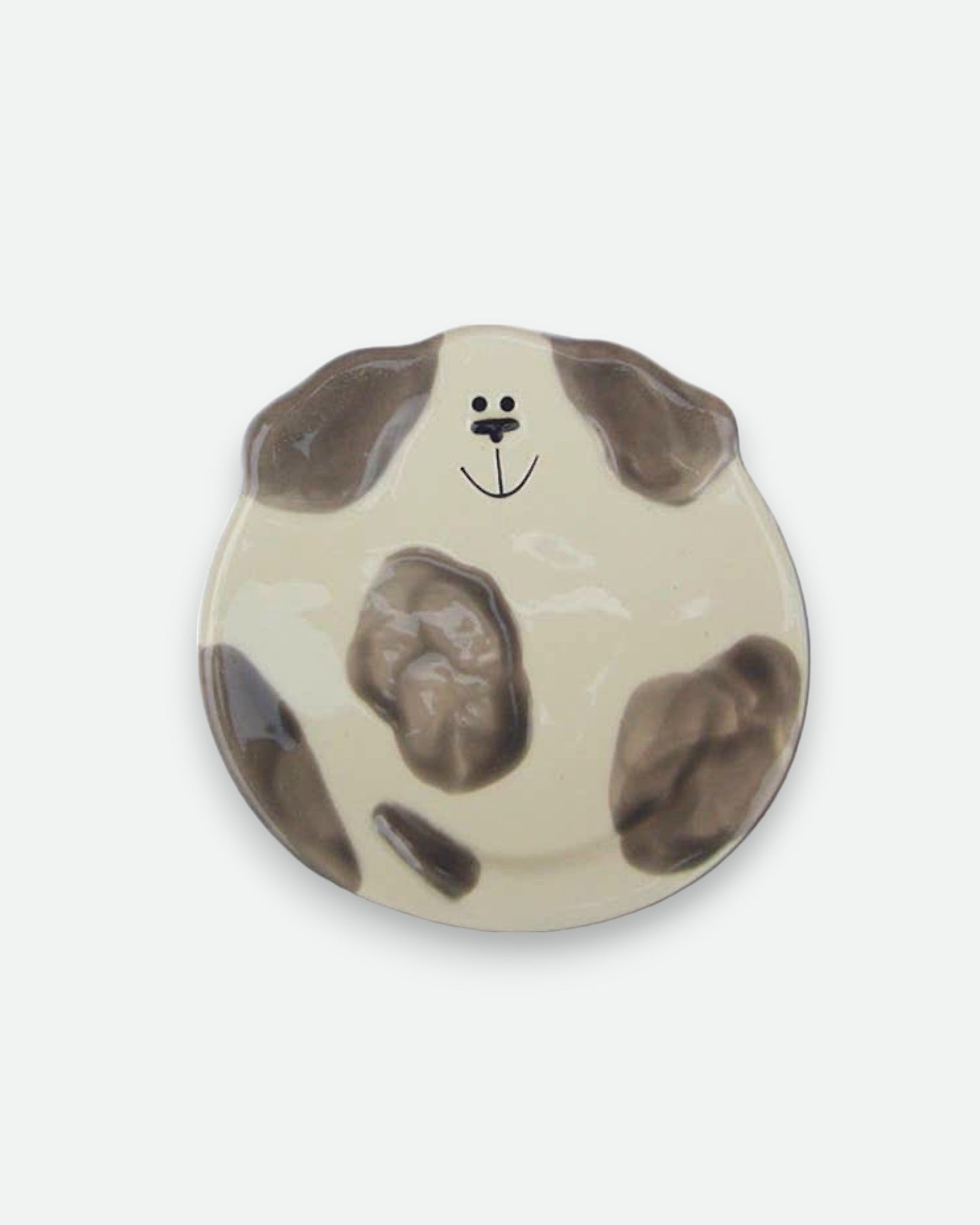 5" Ceramic Dog Dish: Spots